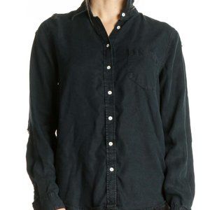 LIKE NEW! Distressed Classic Button-Up - the blue shirt shop - size Med